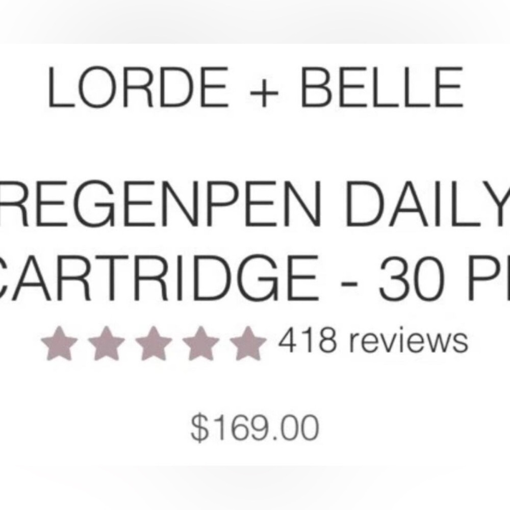 Lorde + Belle 30 Regenpen Cartridges Brand New in Box to go with your Regenpen - Picture 5 of 5